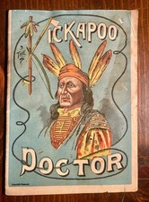 Antique Kickapoo Doctor Frontier Mythology Quack Medicine Advertising Booklet