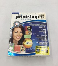 Vintage Broderbund The Print Shop 22 Deluxe PC Software 6-Disc Box Set 2006