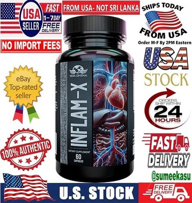 Inflam-X Anti Inflammatory Supplement NR Chloride Turmeric Olive Leaf 60 Capsule