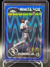 Luis Robert Jr. 2024 Topps Chrome Blue RayWave Refractor #95/150 - White Sox
