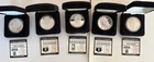 Highland Mint: Lot of Five (5) 1 Troy Oz, .999 Fine, Silver Round Coins