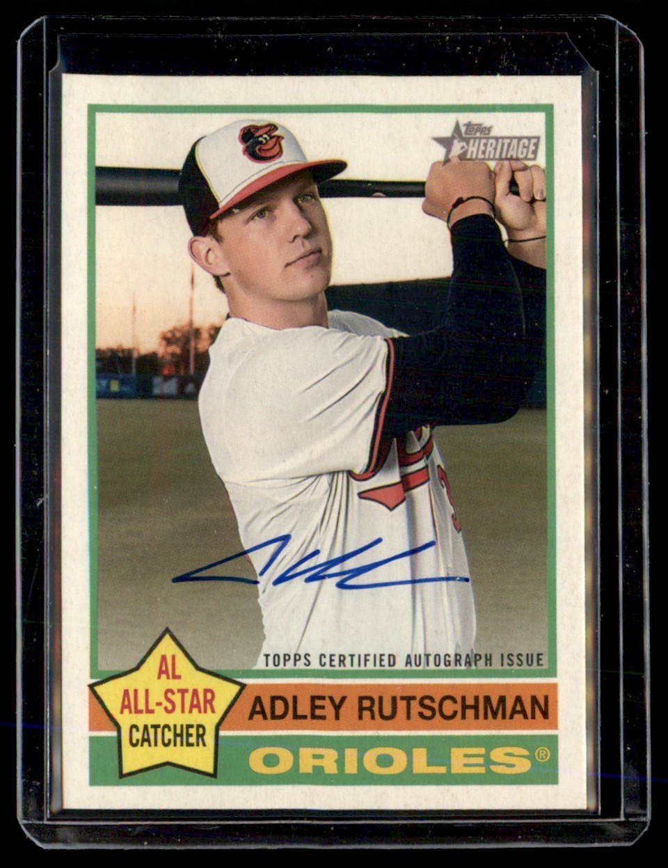 2025 Topps Heritage High Number Real One Auto Adley Rutschman Auto Baltimore