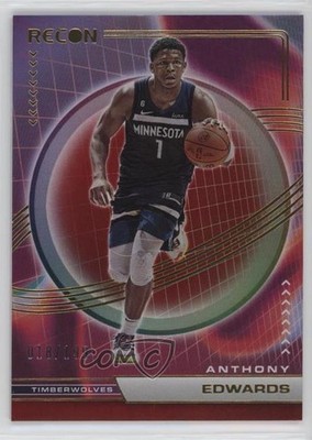 2022-23 Panini Recon Holo Red 18/199 Anthony Edwards #69 12z3
