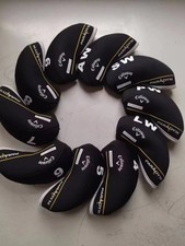 10Pcs Golf Iron Head Covers For Callaway TUNGSTEN Club 4-9LW Golf Case Black