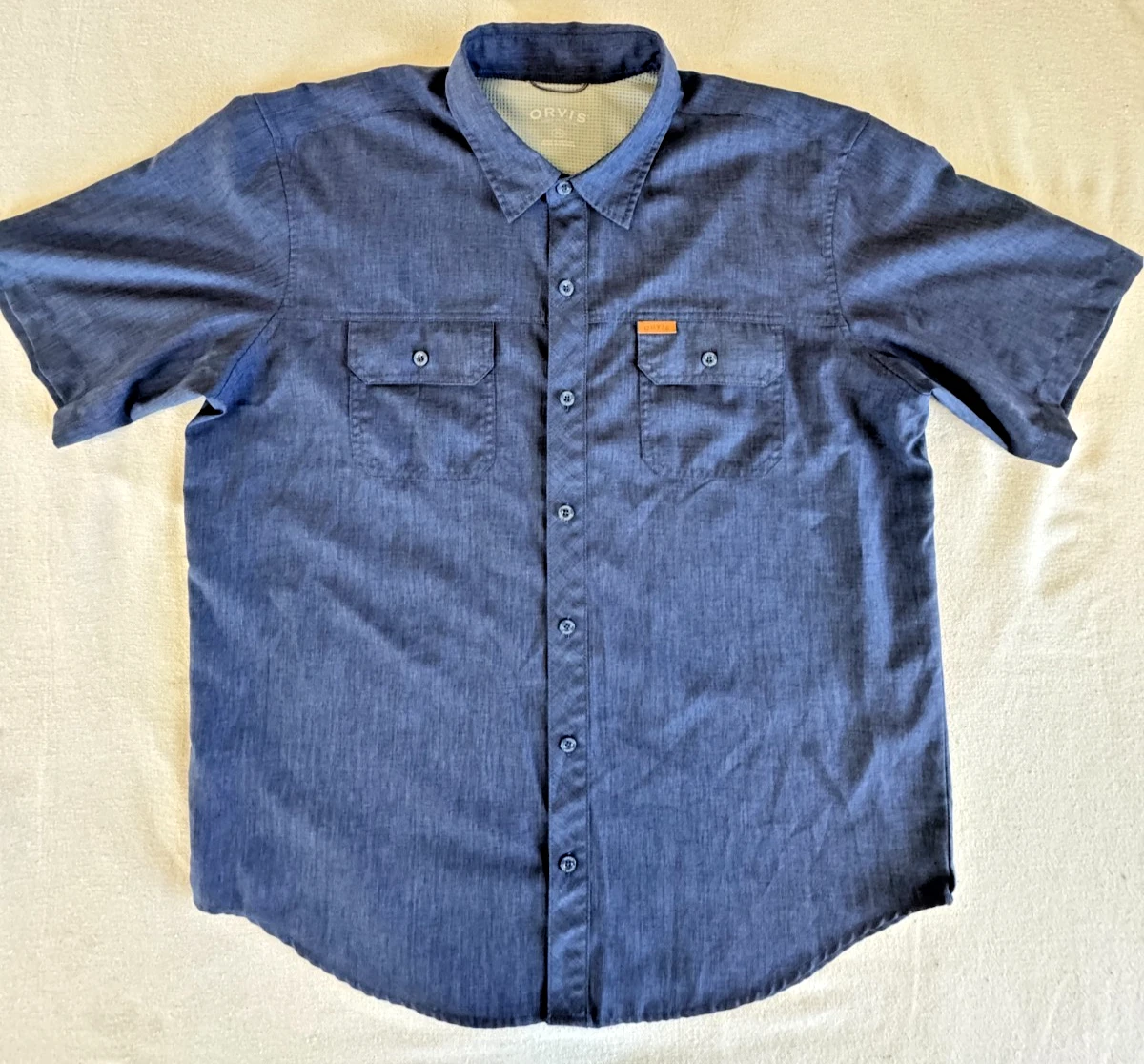 Chemise Randonnée Femme Orvis Trout Bum – Bleue, Ventilée, Légère – Taille XL