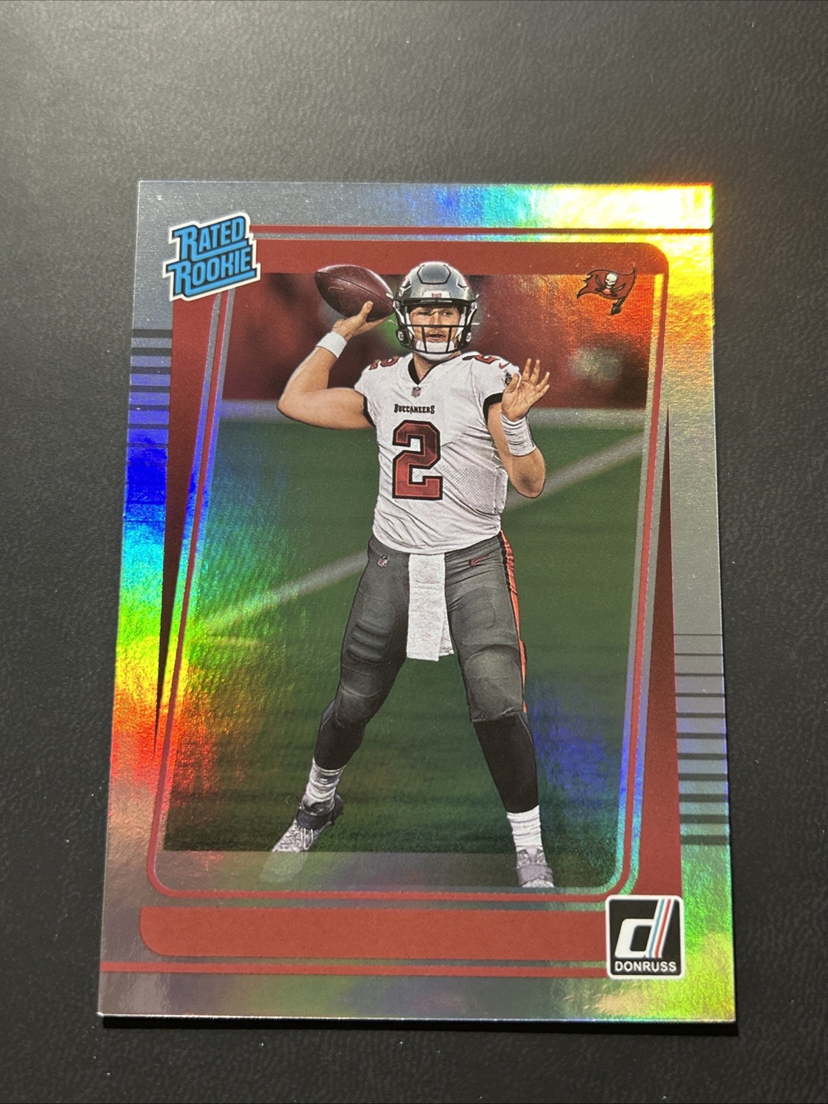 2021 Panini Donruss Silver Rated Rookie No Name SSP Kyle Trask Buccaneers