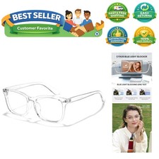 Blue Light Glasses for Men Women Reduce Eye Strain UV Blocking for Computer S...