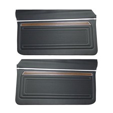 New Front Door Panels Black Unassembled Pui Fits 1970-1972 Chevrolet Nova D320