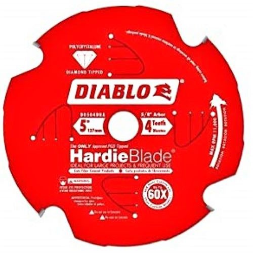 Diablo D0504DHA 5in 4-Tooth PCD Fiber Cement Hardie Circular
