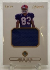 Andre Reed Cards, Rookie Card and Autographed Memorabilia Guide 7
