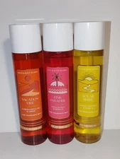 Bath and Body Works Vacation Vibe, Pink Paradise, Solar Shine Discontinued Set