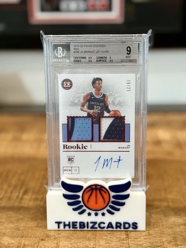 2019-20 Panini Encased Red /25  #256 Ja Morant RC RPA  BGS 9 AUTO 10