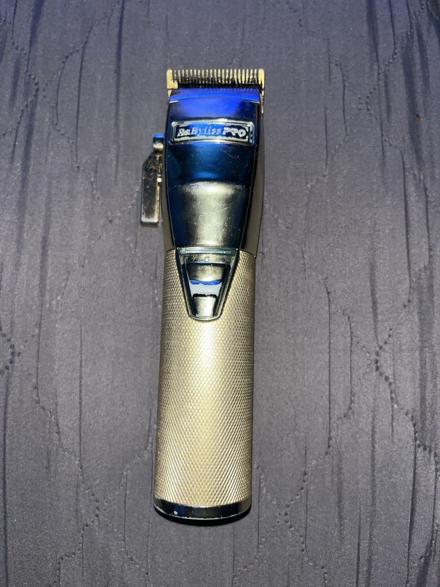 BaByliss PRO Gold Cordless Hair Clipper Unisex Square Blade for