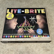 NEW Lite Brite Set Classic Toy By Hasbro 214 pieces - NOS Retro Toy Sealed