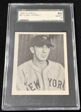 1939 Playball #53 Carl Hubbell SGC 88 8 Hall of Fame 2 Time MVP