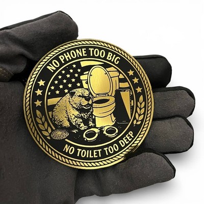 Funny Laser GoldBlack Engraved Badge Custom Car Badge Acrylic Emblem cartruck