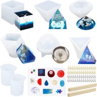 Epoxidharz Formen Set Resin GießHarz Silikonform Silikonformen Epoxidharz