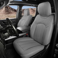 Seat Covers For Dodge Ram 2011-2018 1500 4th Gen Rear 4060 Curved Bench Grey