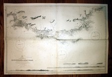 1913 Francia Costa Meridionale Marsiglia Agay Strada Mappa