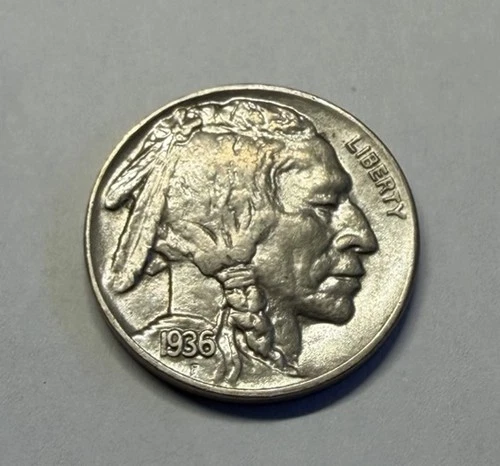 1936 P Buffalo Indian Head Nickel - BU Uncirculated EXACT Coin - Five Cents