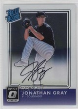 2016 Panini Donruss Optic Rated Rookies Signatures Jon Gray Jonathan Auto gh4