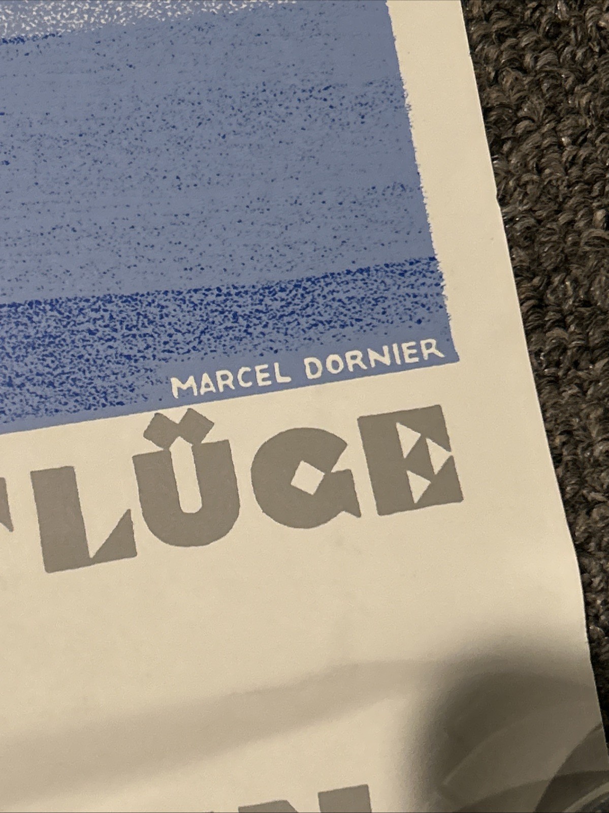 1930s  Vintage Style German Seaplane Travel Poster - 23.5” X 16.5”