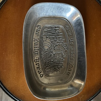 Wilton Armetale American Inspirations Give Us This Day Our Daily Bread Tray New