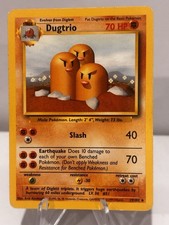 Wizards Dugtrio Rare Regular 70 HP Base Set English 19/102 Unlimited on eBay
