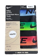 NWT Nike Dri Fit Essentials Multicolor s Boxer Briefs Youth L BIN/10