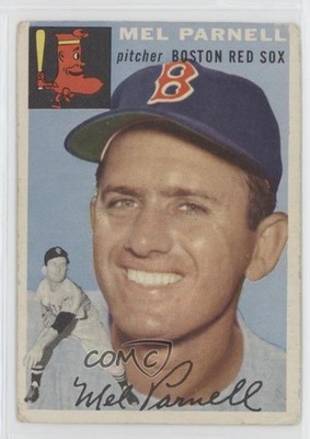 1954 Topps Mel Parnell (White Back) #40 s1i