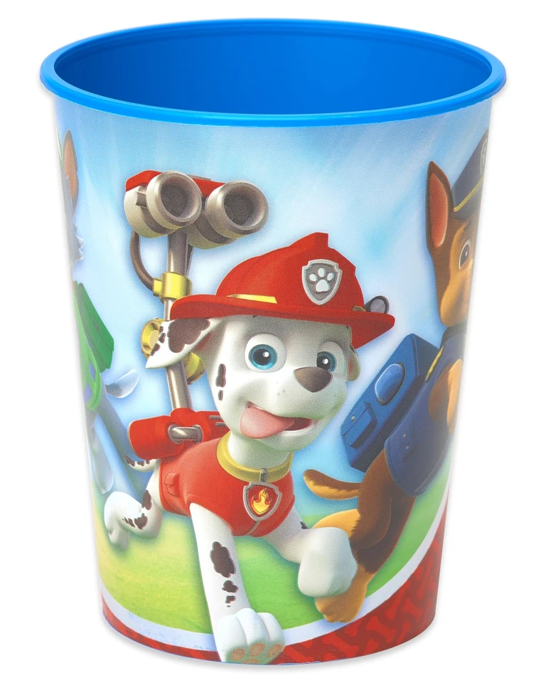 Suministros para fiestas Paw Patrol: 12 tazas de plástico reutilizables de 16 OZ Foto 3 de 4