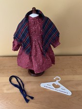 American Girl Doll Kirsten School Dress w/Shawl  Hair Ribbons Pleasant Co1989