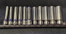 Vintage Snap-on Stmm 11 Pcs 14 Dr Metric Deep Socket Set Stmm4-stmm14 Snap On Vintage Snap-on Stmm 11 Pcs 14 Dr Metric Deep Socket Set Stmm4-stmm14 Snap On