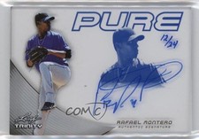 2013 Leaf Trinity Pure Auto Blue 12/24 Rafael Montero #P-RM1 Auto 3j7