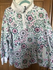 Joules Floral 1/4 Zip Sweatshirt - Size 26