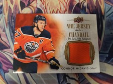 2020-21 Upper Deck Tim Hortons NHL Jersey Relics Connor McDavid #J-CM Game-Used