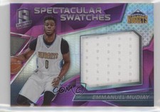 2016-17 Panini Spectra Spectacular Swatches Pink 30/49 Emmanuel Mudiay #16 1u6
