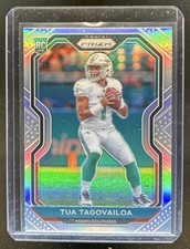 2020 Panini Prizm Tua Tagovailoa RC Silver Rookie #339 Dolphins