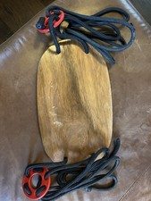 IKEA Ekorre Kids Wood Swing- Indoor Or Outdoor With Mounting Hooks