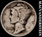 1917 Mercury Dime- Silver- Scarce Better Date No Reserve #J2083