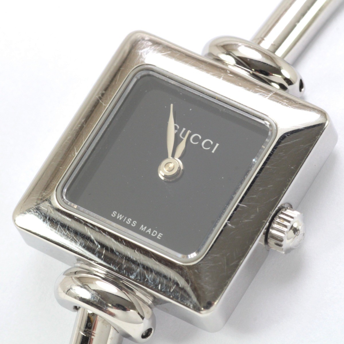 GUCCI 1900L ゴールドレディース用腕時計 GUCCI/グッチ】 1900L バングルウォッチ スクエア 腕時計 GP