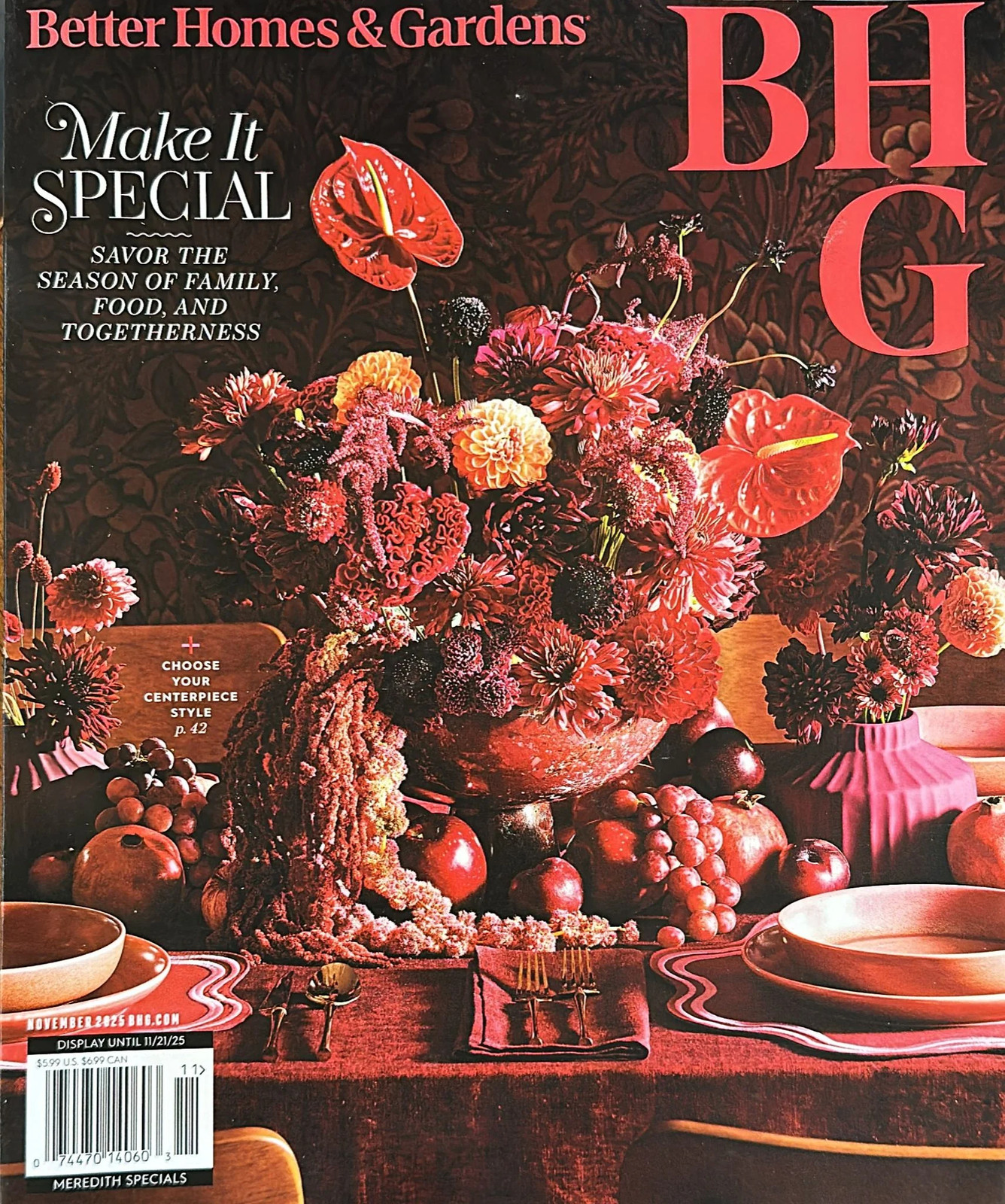 Better Homes & Gardens Magazine November 2025 Free Shipping Brand New
