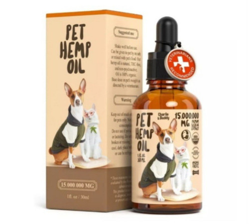 Charlie & Buddy Hemp Oil For Dogs & Cats Anxiety, Pain, Hip & Joint, Skin Health
