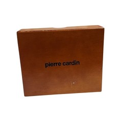 Pierre Cardin Mens 3 Pack 100 Cotton Handkerchiefs Monogram P Wood Valet Box