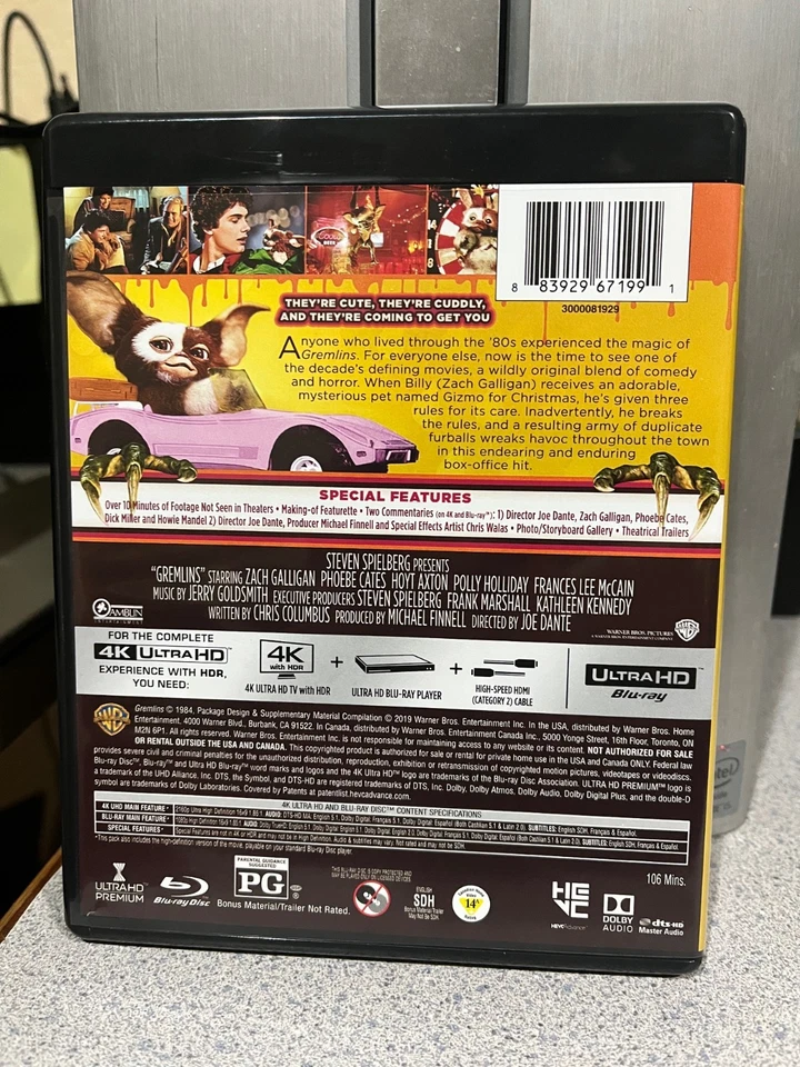 Gremlins (1984) 4K Ultra HD + Blu-ray. - Image 2 of 4