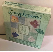 Daydreams 8" x 8" Cross Stitch FRIENDS ARE... Harmony under glass NEW
