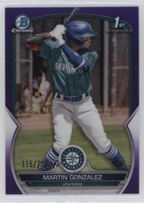 2023 Bowman Chrome Prospects Purple Refractor /250 Martin Gonzalez #BCP-28 0y9m