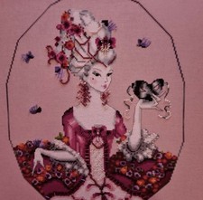 Mirabilia,"The Baker's Wife""Kreuzstichbild,handgefertigt mit Glasperlen