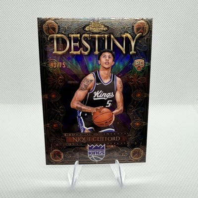 2025-26 Topps Chrome - Destiny Nique Clifford #D-20 Purple Refractor /75 (RC)