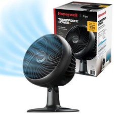 Honeywell 10 inch Bedroom TurboForce Power Plus Black Oscillating Table Fan
